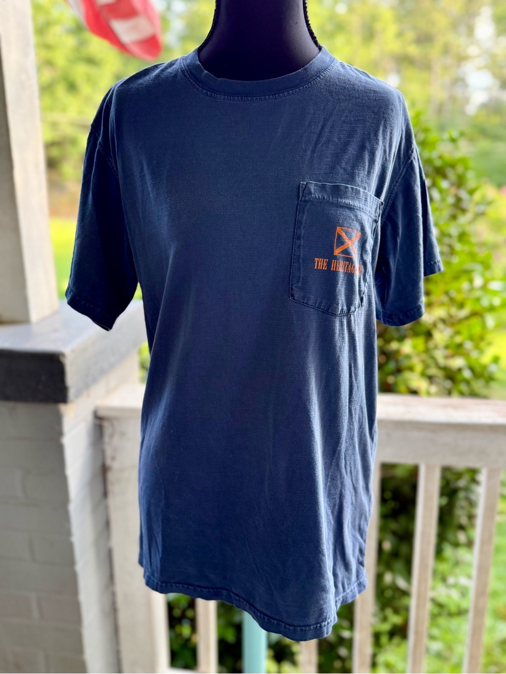 Men's Navy Graphic Tee State Pride the Heritage Line by Volunteer Tradition Sz S - Picture 5 of 5